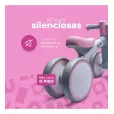 Bicicleta De Equilíbrio Infantil S/ Pedal Rosa 4 Rodas 